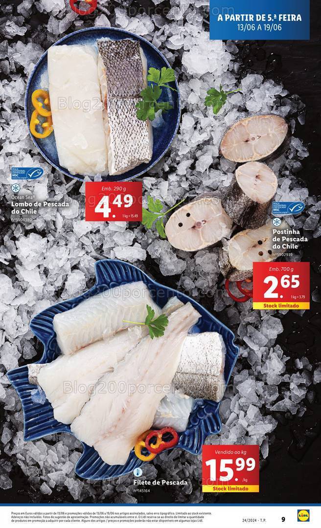 Antevisão Folheto LIDL Especial Peixe Fresco Promoções de 13 a 19 junho