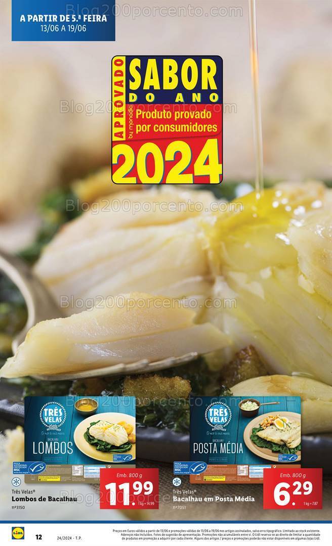 Antevisão Folheto LIDL Especial Peixe Fresco Promoções de 13 a 19 junho