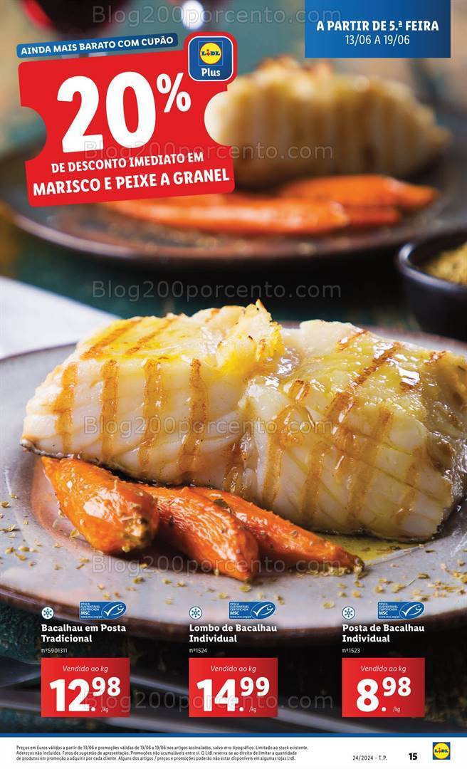 Antevisão Folheto LIDL Especial Peixe Fresco Promoções de 13 a 19 junho