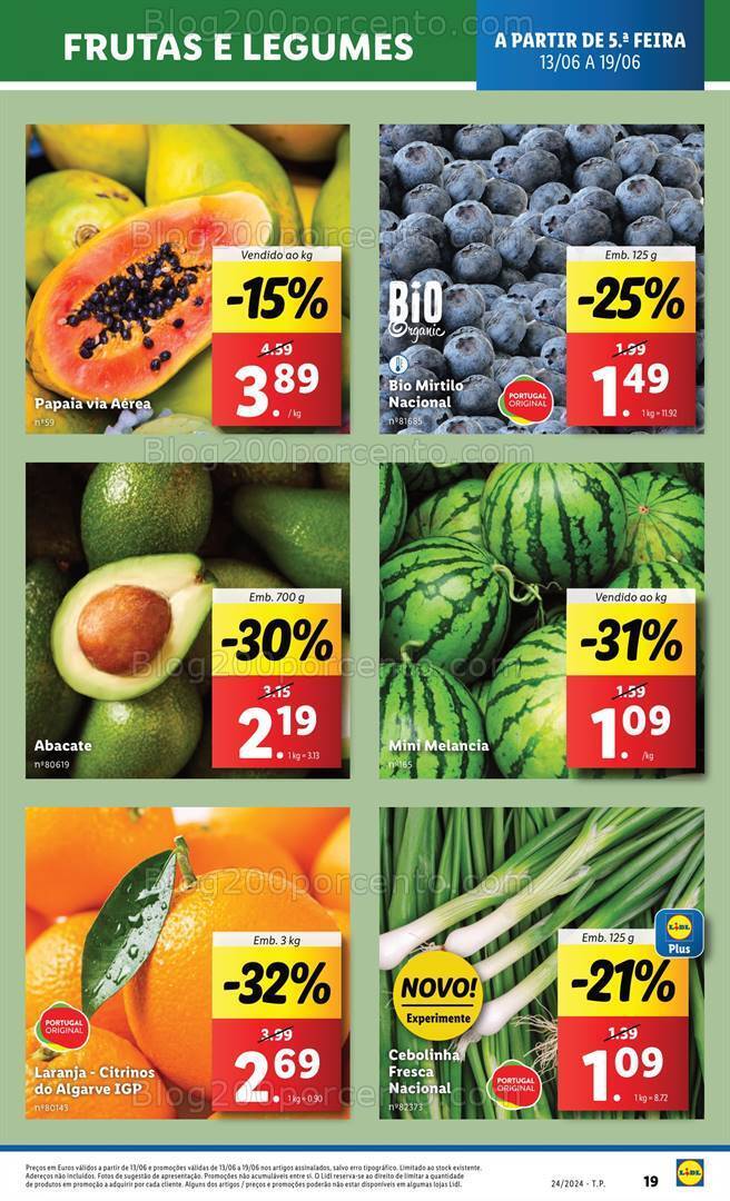 Antevisão Folheto LIDL Promoções de 13 a 19 junho