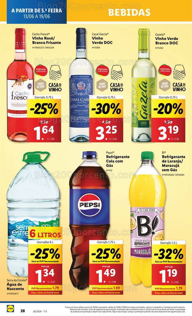 Antevisão Folheto LIDL Promoções de 13 a 19 junho