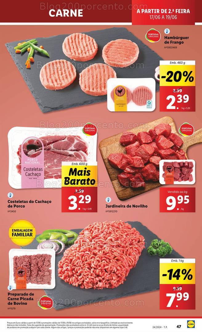 Antevisão Folheto LIDL Supermercado Promoções de 17 a 19 junho