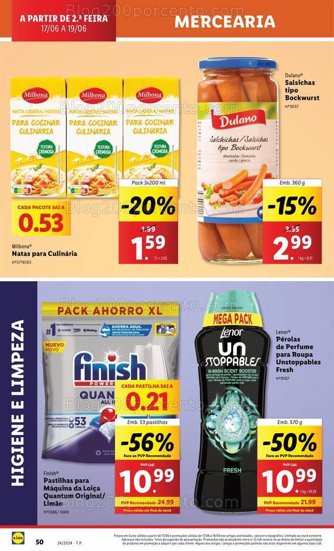 Antevisão Folheto LIDL Supermercado Promoções de 17 a 19 junho