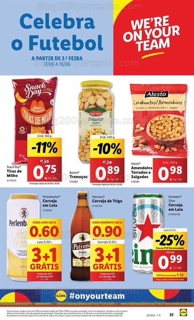 Antevisão Folheto LIDL Supermercado Promoções de 17 a 19 junho