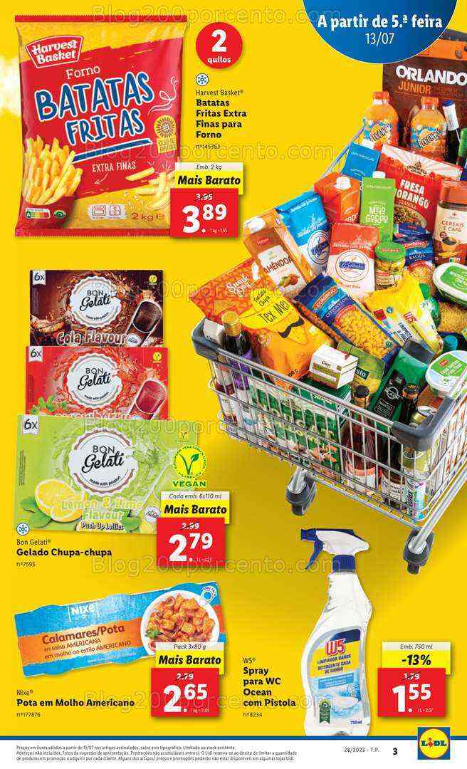 Antevisão Folheto LIDL Baixa de Preços Promoções de 13 a 19 julho