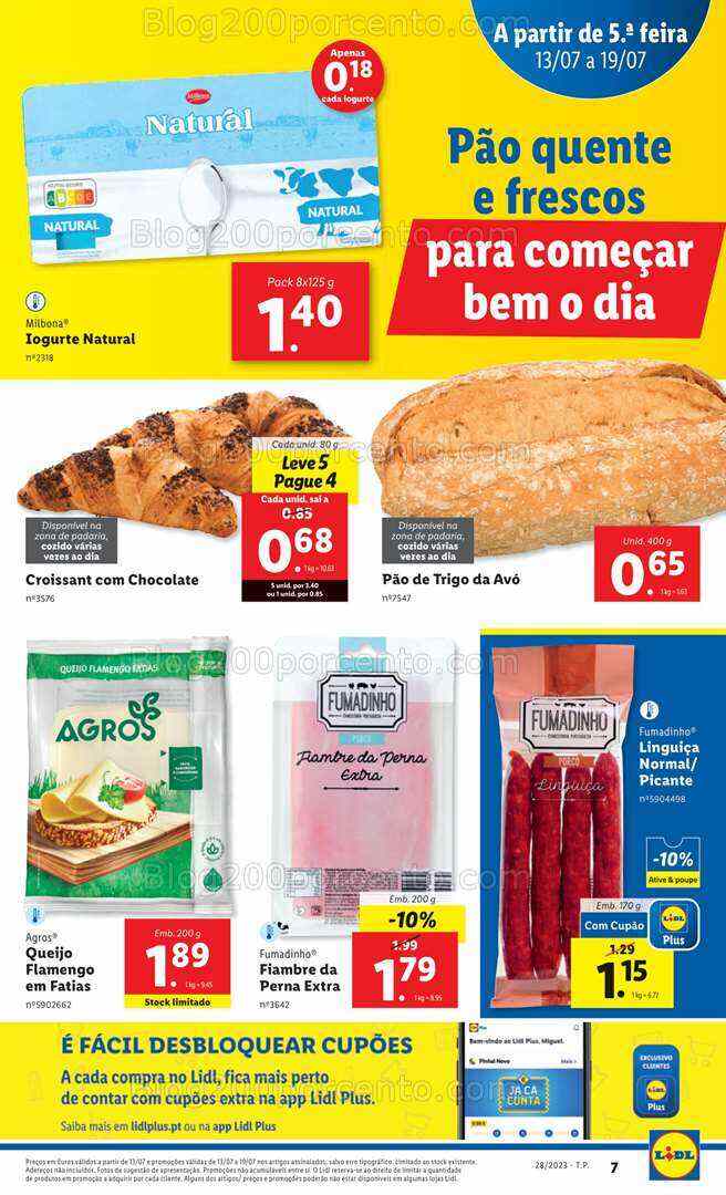 Antevisão Folheto LIDL Promoções de 13 a 19 julho