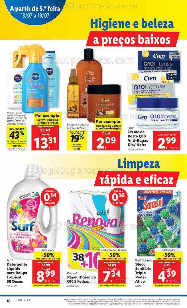 Antevisão Folheto LIDL Promoções de 13 a 19 julho