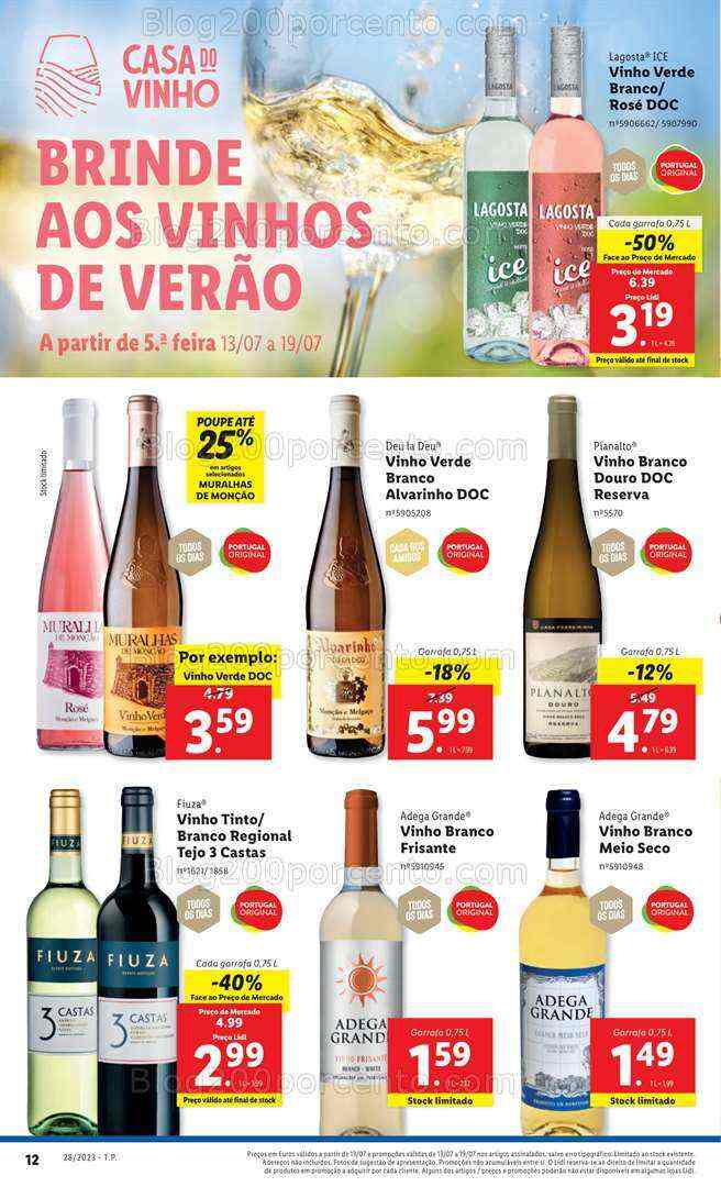 Antevisão Folheto LIDL Promoções de 13 a 19 julho