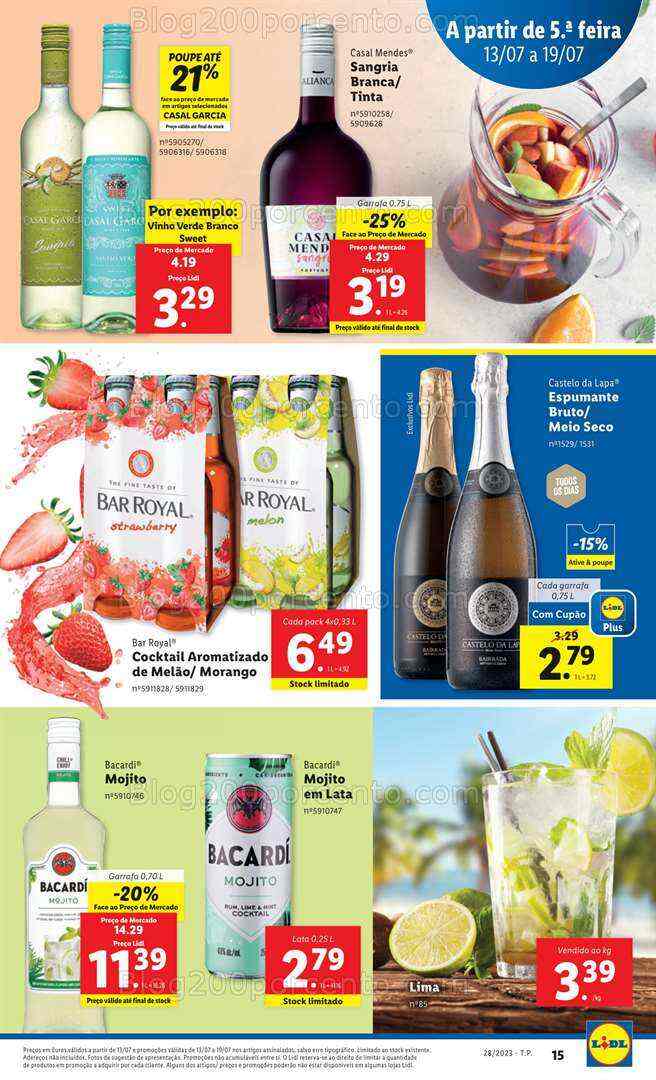 Antevisão Folheto LIDL Promoções de 13 a 19 julho