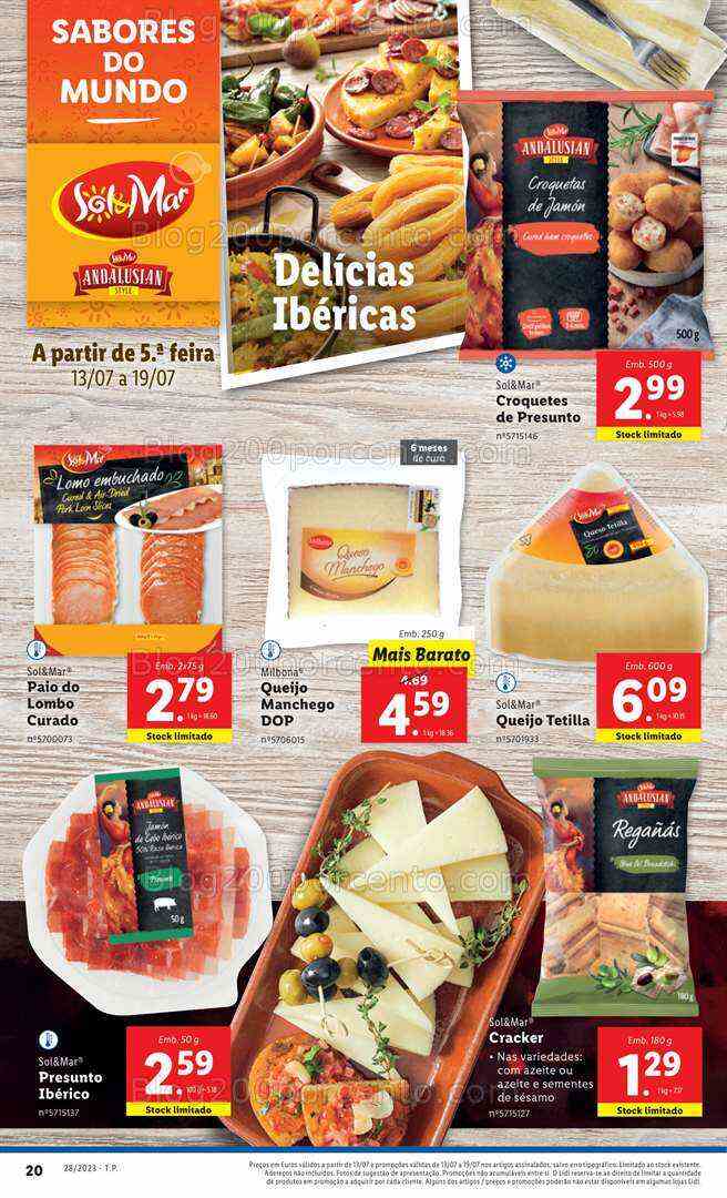 Antevisão Folheto LIDL Semana Ibérica Promoções de 13 a 19 julho