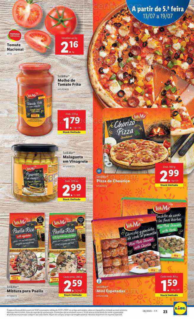 Antevisão Folheto LIDL Semana Ibérica Promoções de 13 a 19 julho