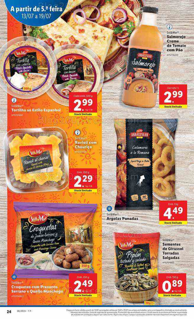 Antevisão Folheto LIDL Semana Ibérica Promoções de 13 a 19 julho