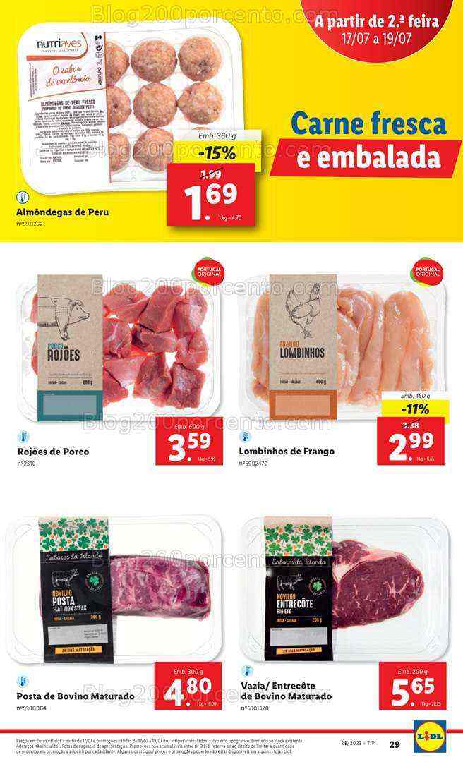 Antevisão Folheto LIDL Promoções de 13 a 19 julho