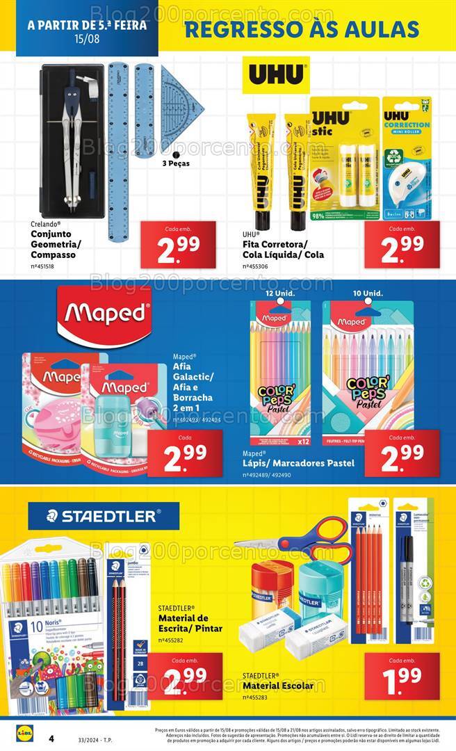Antevisão Folheto LIDL Bazar Promoções a partir de 15 agosto
