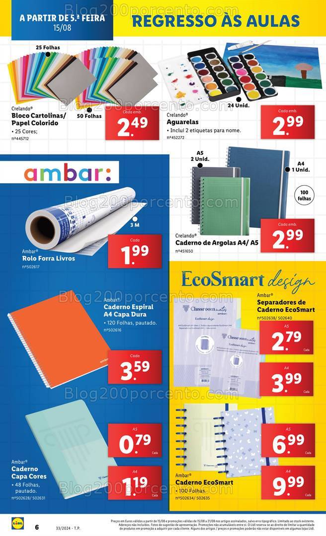 Antevisão Folheto LIDL Bazar Promoções a partir de 15 agosto