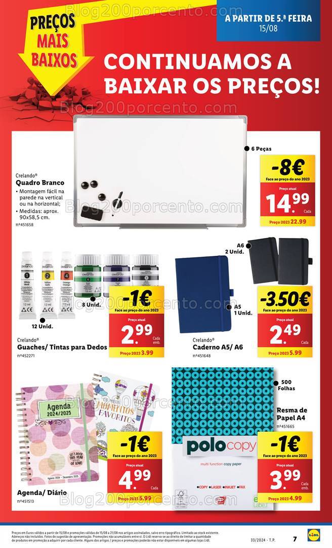 Antevisão Folheto LIDL Bazar Promoções a partir de 15 agosto