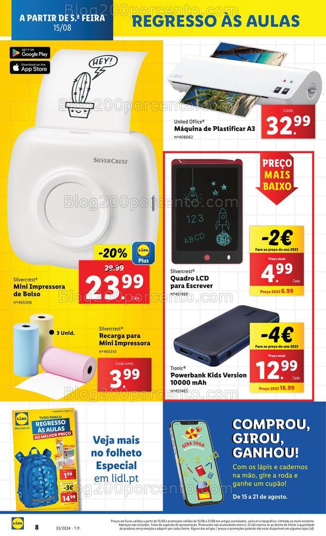 Antevisão Folheto LIDL Bazar Promoções a partir de 15 agosto