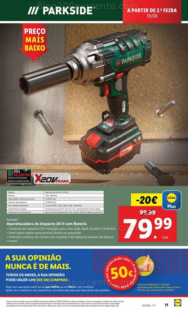 Antevisão Folheto LIDL Bazar Promoções a partir de 19 agosto