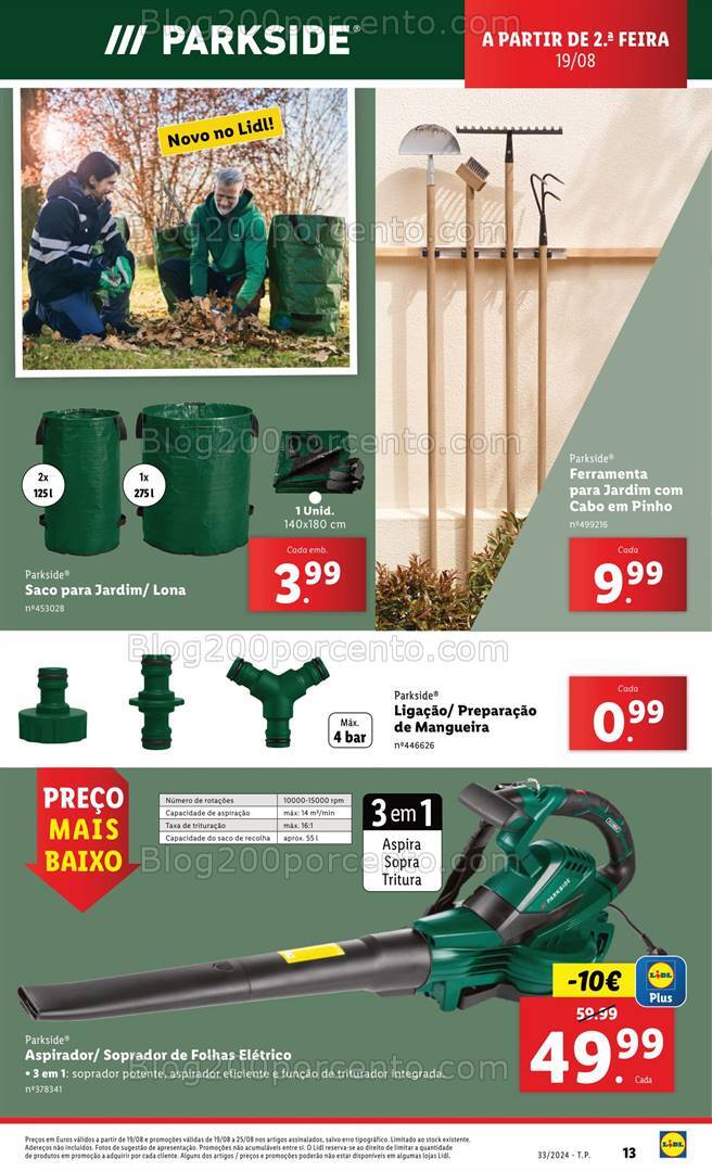 Antevisão Folheto LIDL Especial Jardim Promoções de 15 a 21 agosto