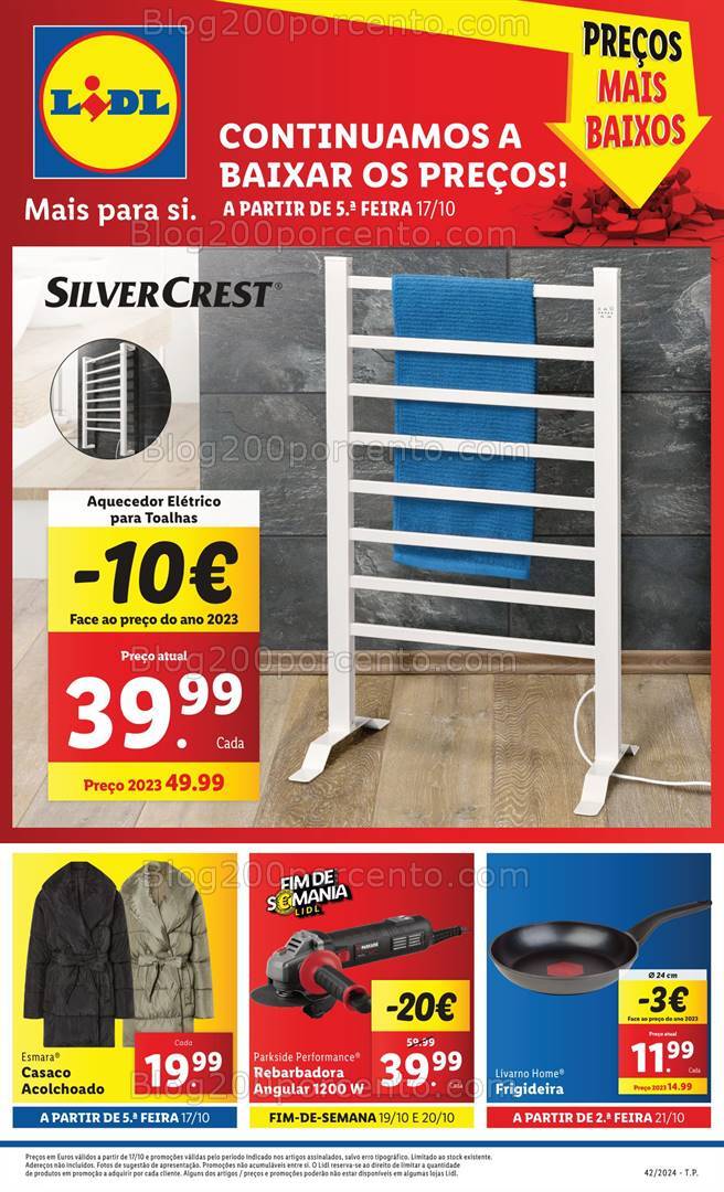 Antevisão Folheto LIDL Bazar Promoções de 17 a 23 outubro