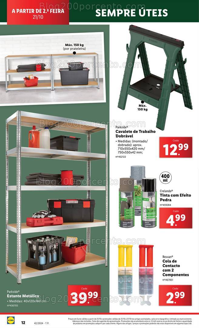 Antevisão Folheto LIDL Bazar Promoções de 17 a 23 outubro