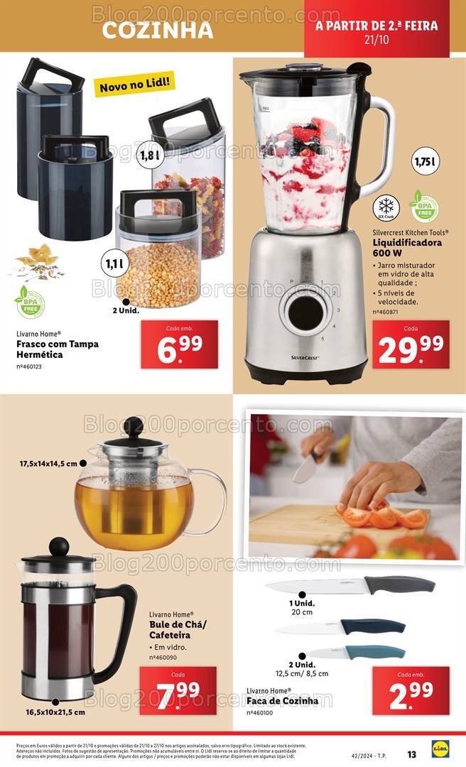 Antevisão Folheto LIDL Bazar Promoções de 17 a 23 outubro
