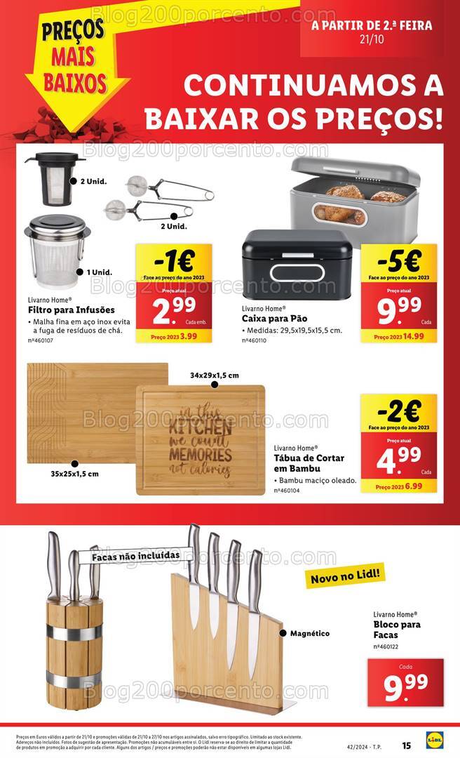 Antevisão Folheto LIDL Bazar Promoções de 17 a 23 outubro