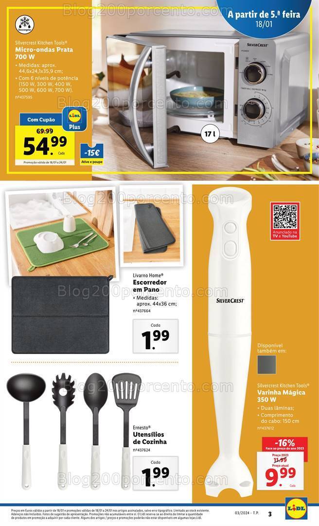 Antevisão Folheto LIDL Bazar Promoções de 18 a 24 janeiro