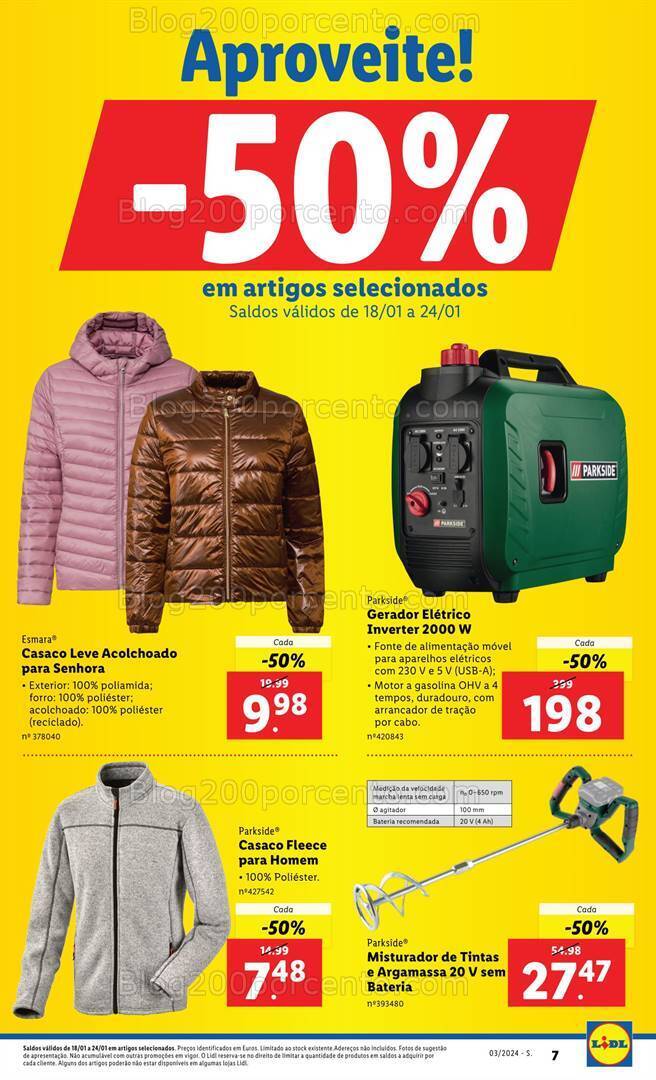 Antevisão Folheto LIDL Saldos Promoções de 18 a 24 janeiro