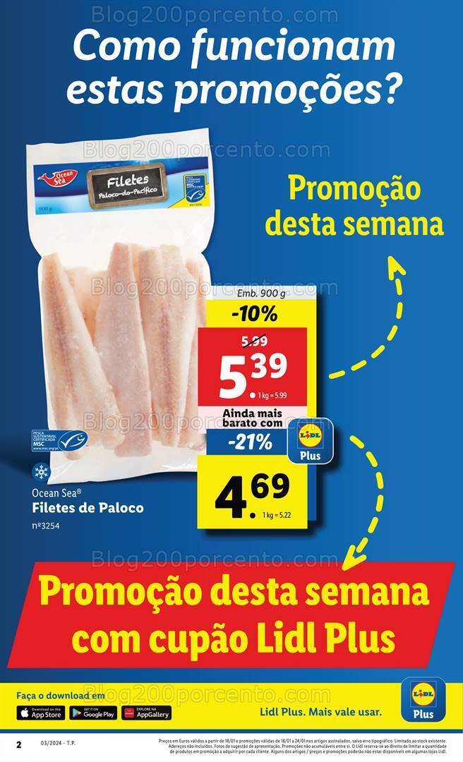 Antevisão Folheto LIDL Promoções de 18 a 24 janeiro