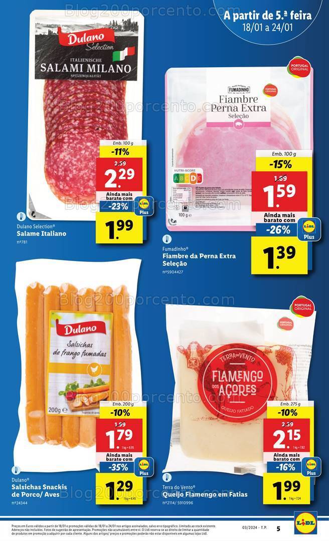 Antevisão Folheto LIDL Promoções de 18 a 24 janeiro