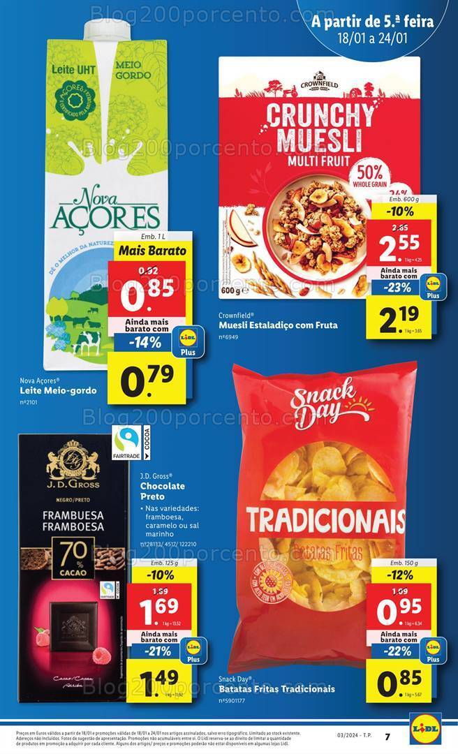 Antevisão Folheto LIDL Promoções de 18 a 24 janeiro