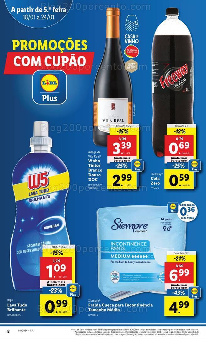 Antevisão Folheto LIDL Promoções de 18 a 24 janeiro