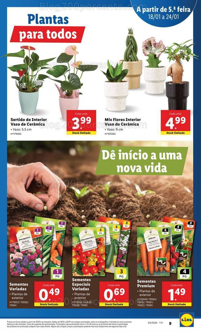 Antevisão Folheto LIDL Promoções de 18 a 24 janeiro
