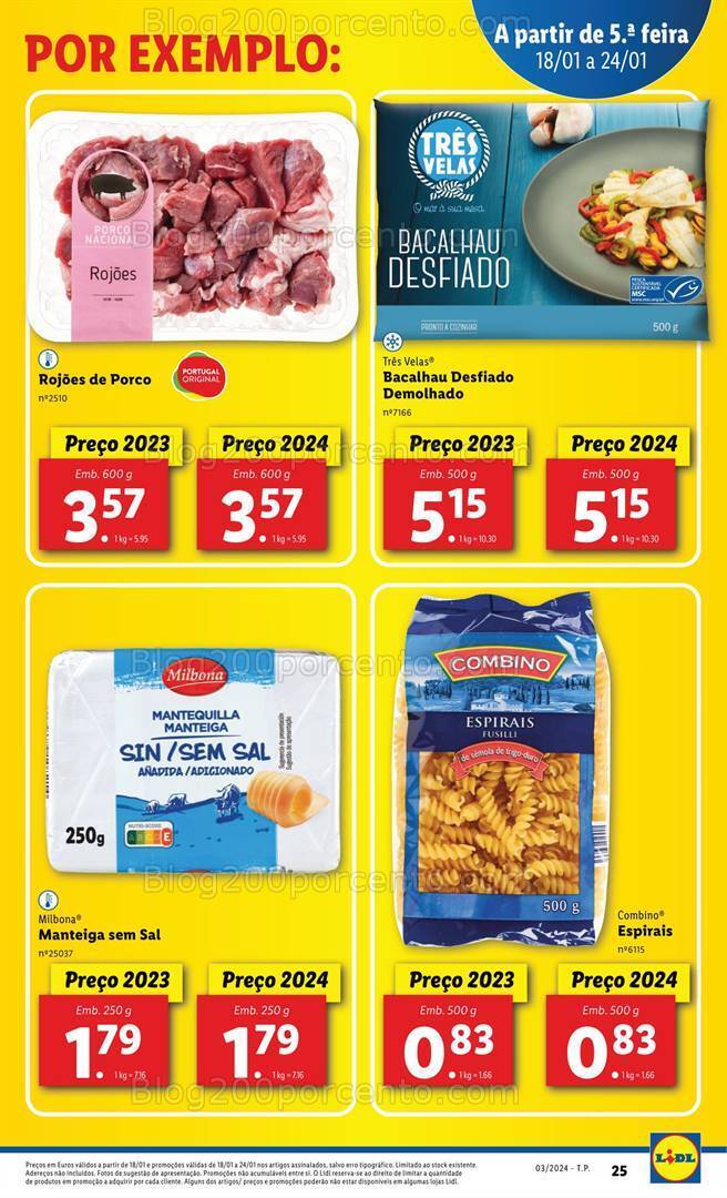 Antevisão Folheto LIDL Extra Preços de 2023 - Promoções de 18 a 31 janeiro