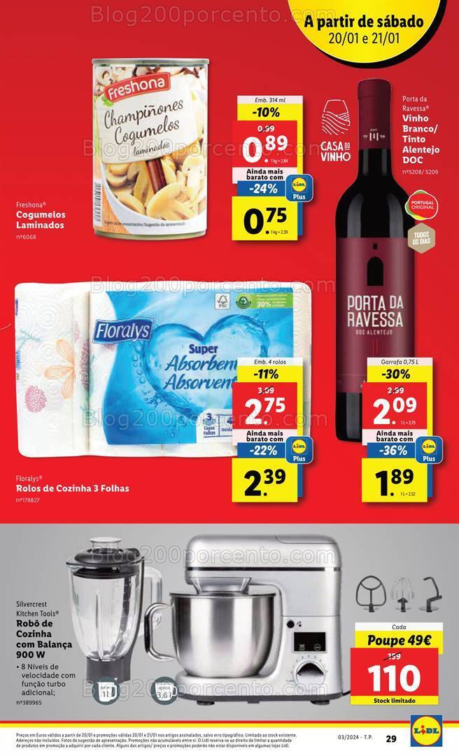 Antevisão Folheto LIDL Promoções de 18 a 24 janeiro
