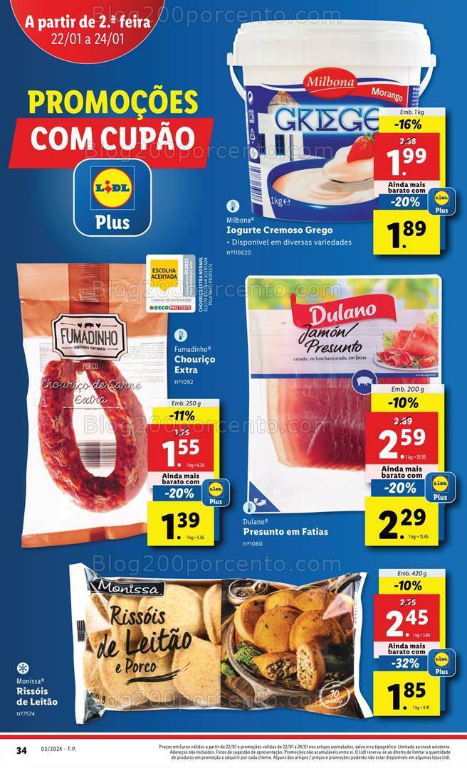 Antevisão Folheto LIDL Promoções de 18 a 24 janeiro