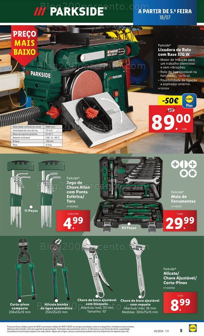 Antevisão Folheto LIDL Bazar Promoções de 18 a 24 julho