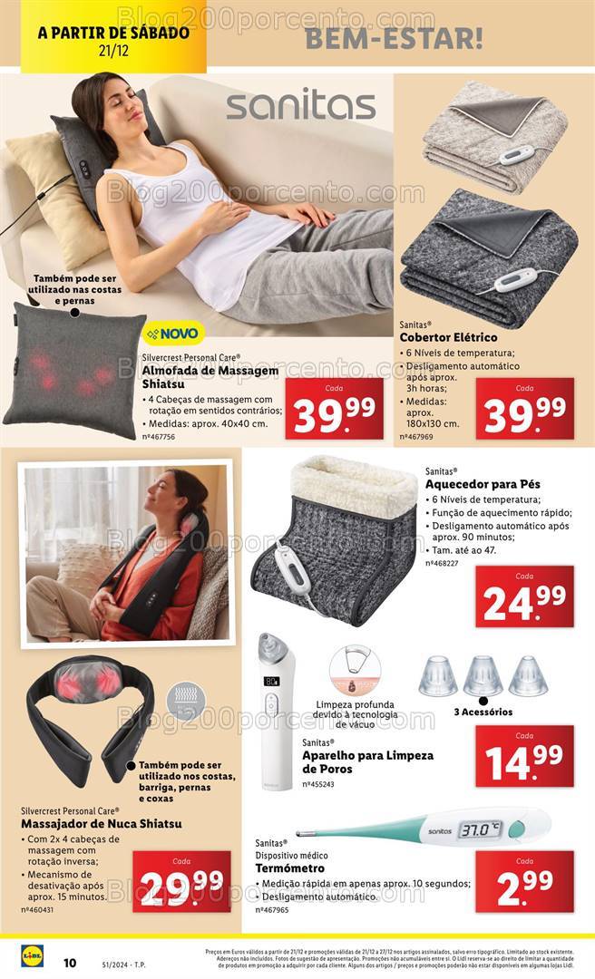 Antevisão Folheto LIDL Bem Estar Promoções de 21 a 27 dezembro