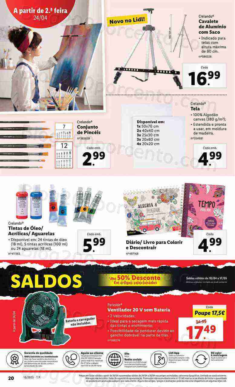 Antevisão Folheto LIDL Promoções de 20 a 26 abril