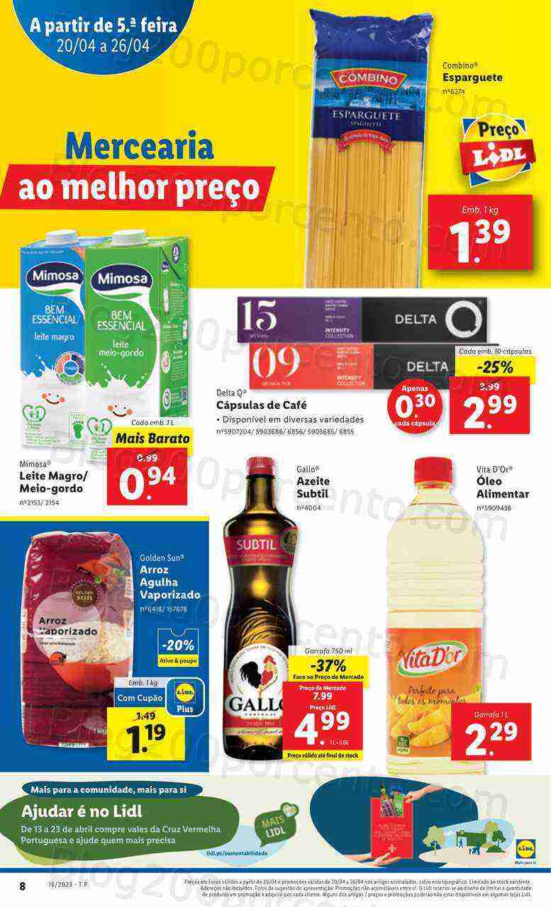 Antevisão Folheto LIDL Promoções de 20 a 26 abril