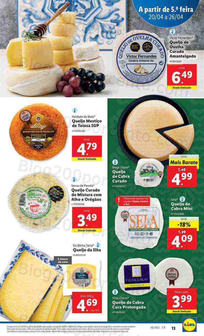 Antevisão Folheto LIDL Sabores da Minha Terra Promoções de 20 a 26 abril