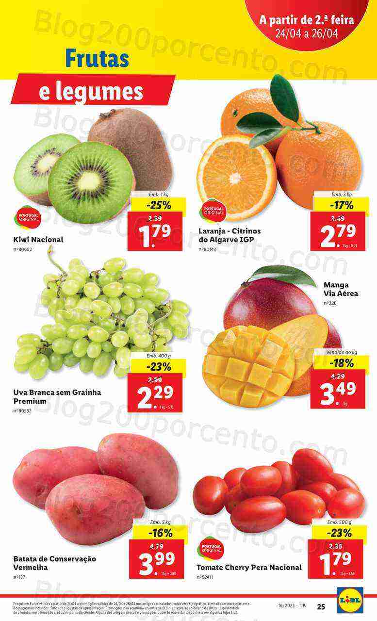 Antevisão Folheto LIDL Sabores da Minha Terra Promoções de 20 a 26 abril