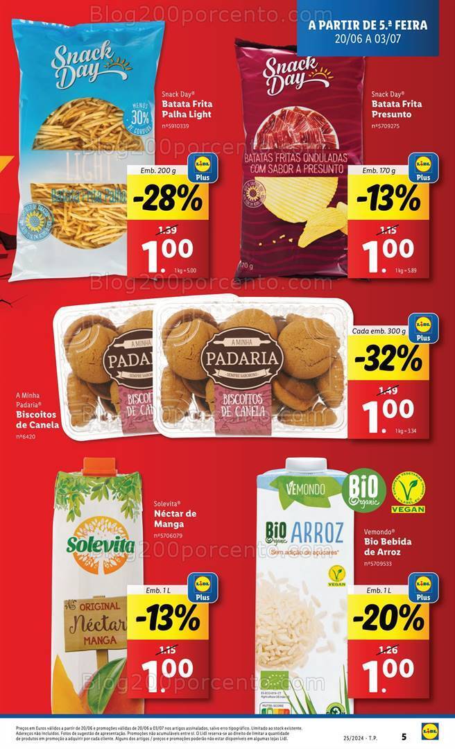 Antevisão Folheto LIDL Tudo a 1 Euro Promoções de 20 a 26 junho