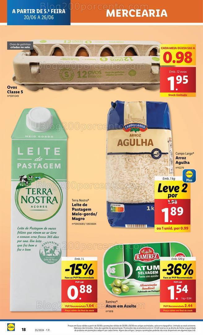 Antevisão Folheto LIDL Promoções de 20 a 26 junho