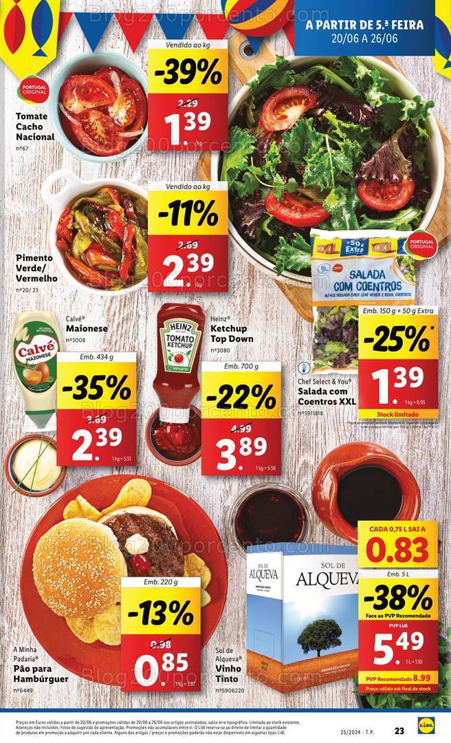 Antevisão Folheto LIDL Promoções de 20 a 26 junho