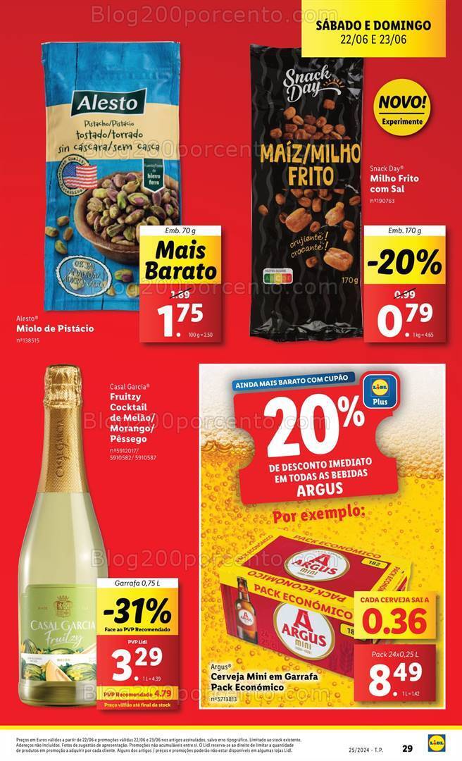 Antevisão Folheto LIDL Fim de Semana Promoções - 22 e 23 junho