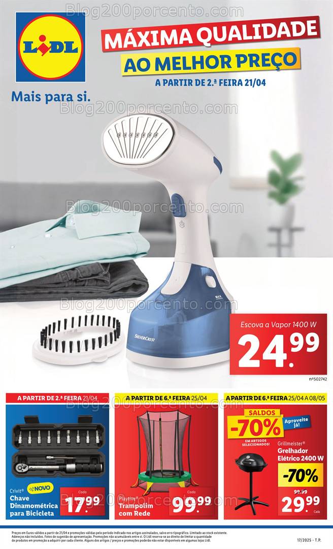 Antevisão Folheto LIDL Bazar Promoções de 21 abril a 1 maio