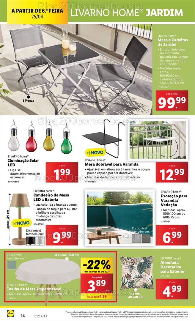 Antevisão Folheto LIDL Bazar Promoções de 21 abril a 1 maio