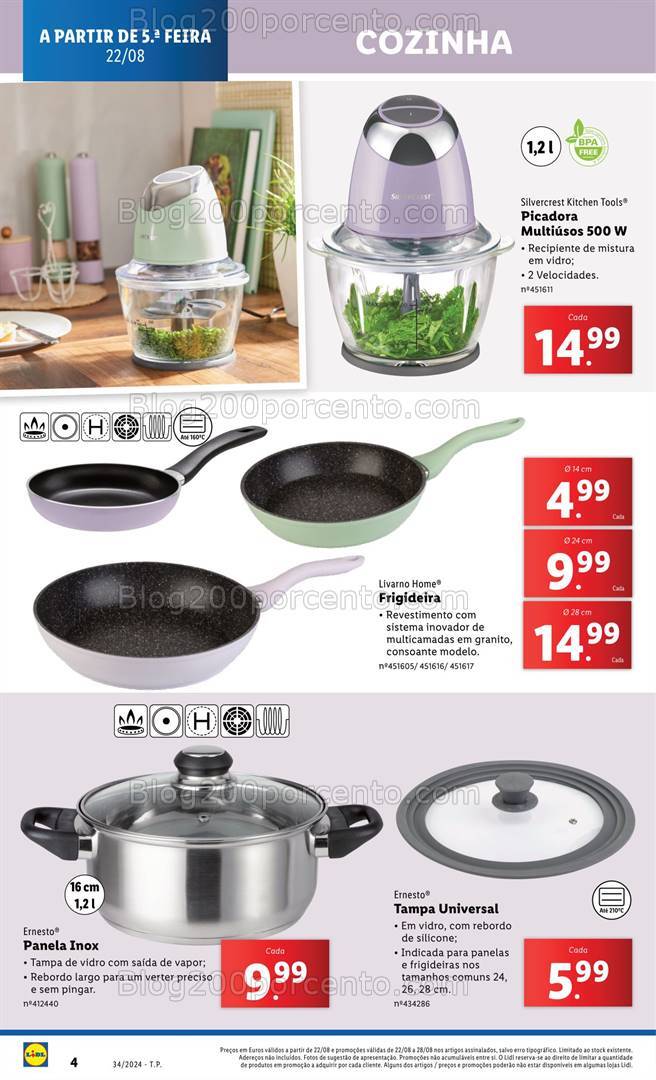 Antevisão Folheto LIDL Bazar Promoções de 22 a 28 agosto